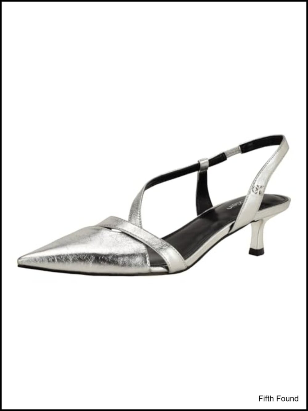 Calvin Klein Heels Pointed Toe Slingback Stiletto Kitten Heel Party Evening